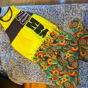 Zumba leggings and instructor top